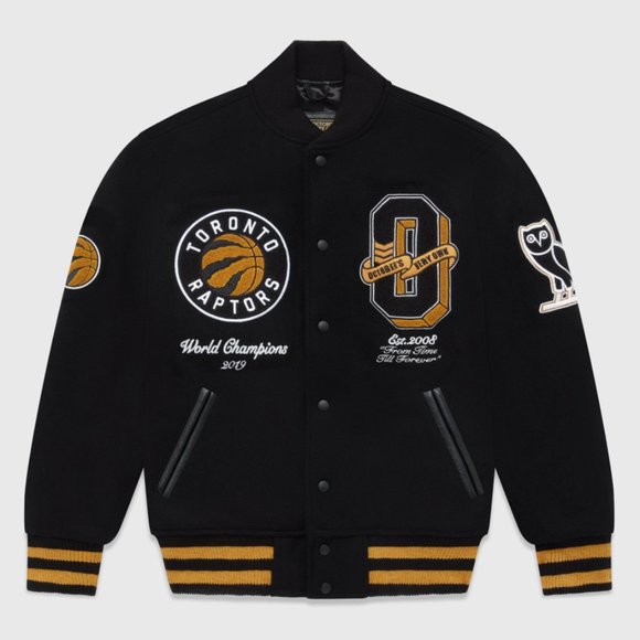 OVO X NBA RAPTORS Varsity Jacket (S & M), Hoodie (L), Cap (7.5) - Picture 1 of 10